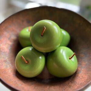 5 Wood Green Apple Fall Fruit Home Kitchen Decor Teacher Holiday Gift Craft